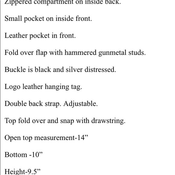 Freebird by Steven Black Leather Bag Backpack - Picture 6 of 7